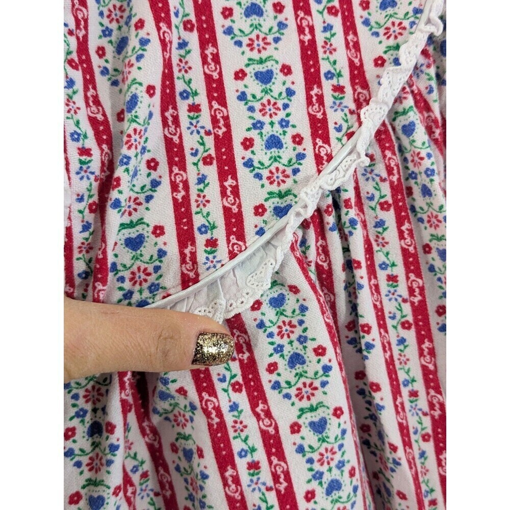 Lanz of Salzburg Dress Womens Small Floral Vintage Lace Nightgown Cottagecore - Picture 4 of 8